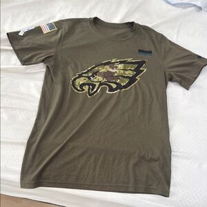 MENS Philadelphia Eagles nike dri fit TEE military green USA